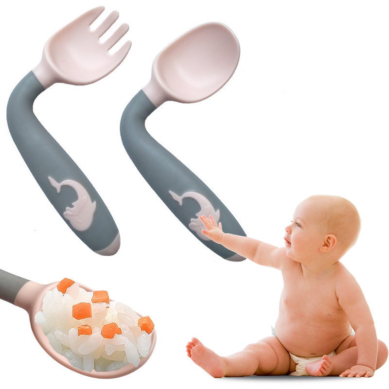 Silicone Spoon and Fork Set